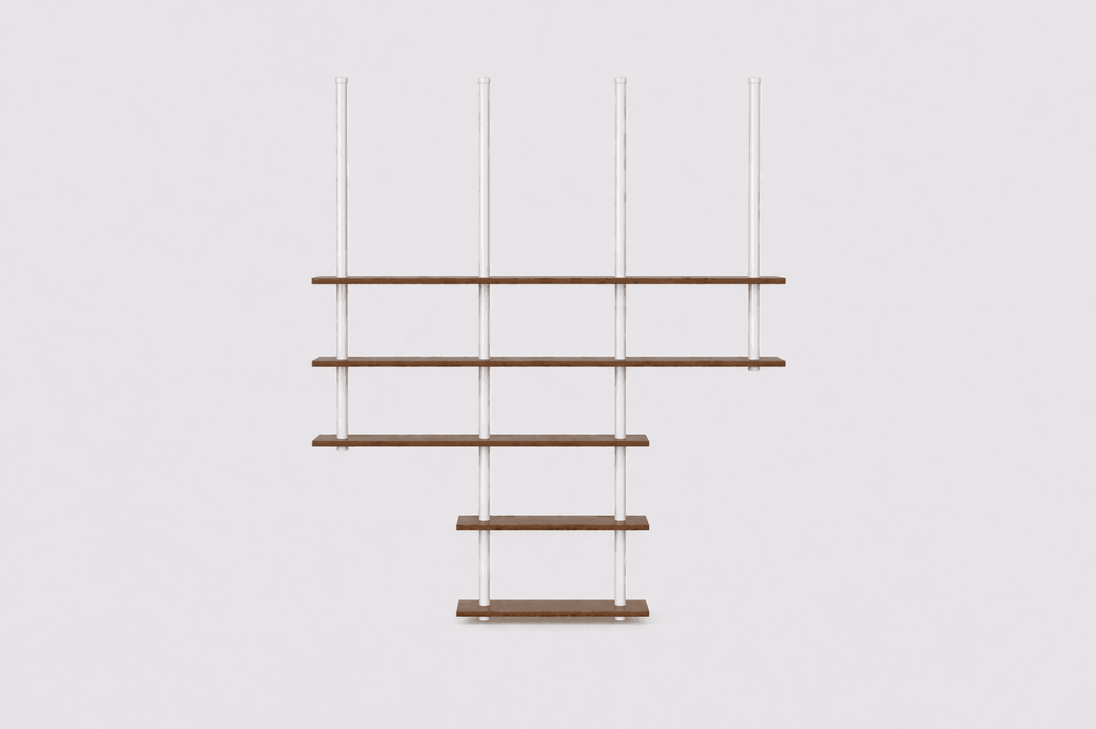 Estantería de diseño minimalista para espacios chicos.