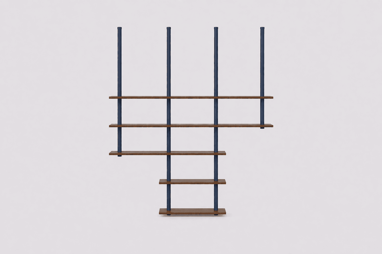 Estantería de diseño minimalista para espacios chicos.