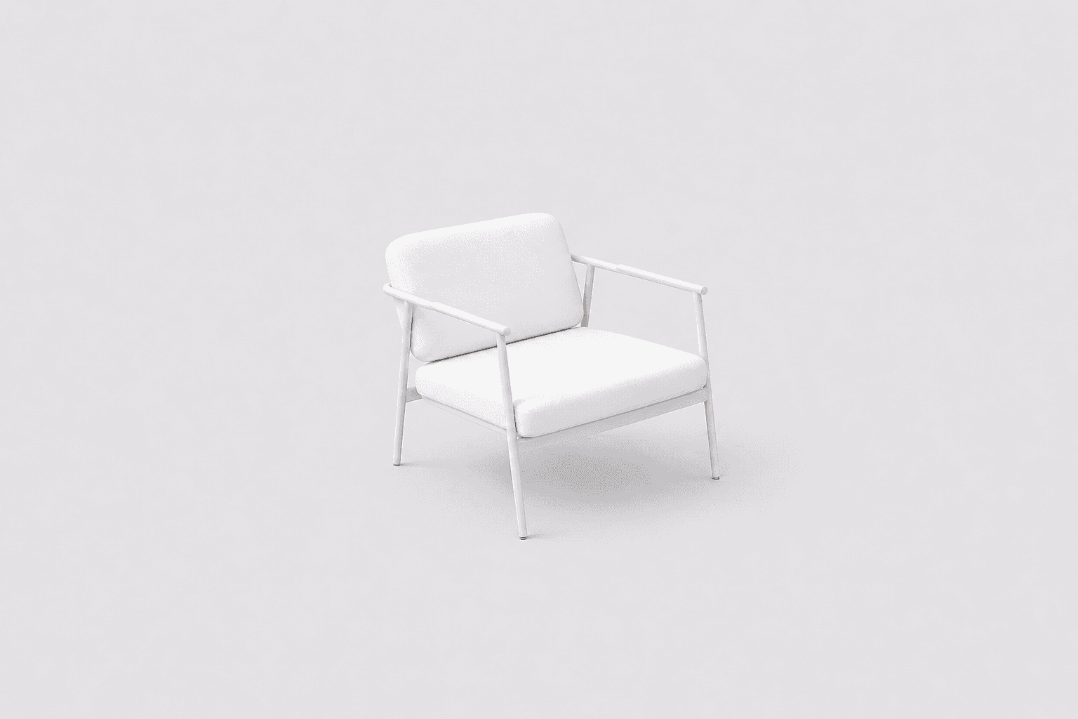 Poltrona de diseño para living exteriores e interiores contemporáneos.